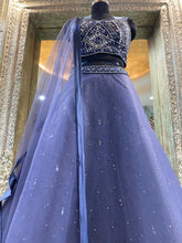 Load image into Gallery viewer, Net Lehenga Choli With Mirror Swarovski, Bead, And Sequins﻿
