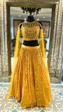 Load image into Gallery viewer, Yellow Lehenga Choli with Hand Embroidery
