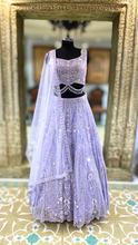 Load image into Gallery viewer, Lavender Lehenga Choli with Hand Embroidery
