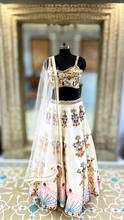 Load image into Gallery viewer, White Lehenga Choli with Hand Embroidery
