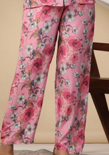 Load image into Gallery viewer, Muslin Pink Floral Printed Co Ord Set
