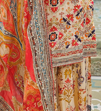 Load image into Gallery viewer, Silk Long Shirt with Gharara and Dupatta
