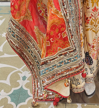 Load image into Gallery viewer, Silk Long Shirt with Gharara and Dupatta
