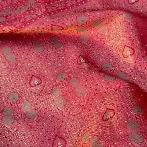 Ivory Banarasi Saree Embellished With Zari, Stone, Sequins & Mirror Work