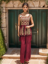 Load image into Gallery viewer, Embroidered Suit Set with Dupatta
