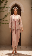 Load image into Gallery viewer, Chinon Dhoti with Blouse and Jacket
