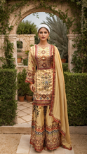 Load image into Gallery viewer, Crepe Sharara Suit with Gota Work
