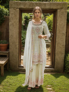 Georgette Shirt with Sharara