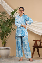 Load image into Gallery viewer, Buy Blue Co Ord Set for women | Kanchan Fashion
