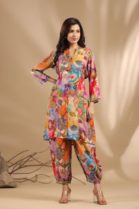Buy Pure Muslin Printed Co Ord Set | Kanchan Fashion