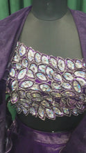 Load and play video in Gallery viewer, Purple Jimmy choo lehenga With Sequins Work
