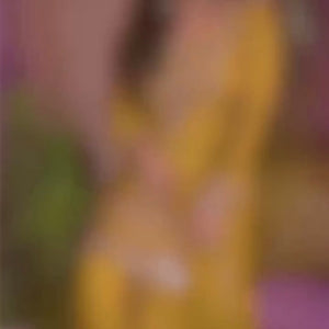 Yellow Chinon Suit Embellished With Cutdana, Sequins & Mirror Work