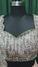 Load and play video in Gallery viewer, Baby Pink Net Lehengas With Japanese Cut Dana and Sequins Work
