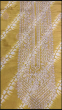 Load and play video in Gallery viewer, Yellow Silk Unstitched Suit With Golden Embroidery
