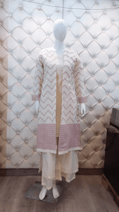 Hand Embroidered Jacket ,Long Shirt , Plazo | Latest Cotton Suits| - Kanchan Fashion Pvt Ltd