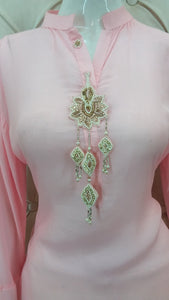 Zari And Thread Embroidered Plazo With Zari Dupatta | Latest Cotton Suits| - Kanchan Fashion Pvt Ltd