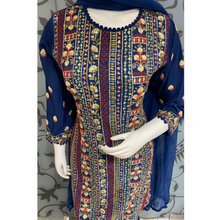 Load image into Gallery viewer, Multicolor Hand Embroidery on Silk with Sharara | Latest Sharara| - Kanchan Fashion Pvt Ltd
