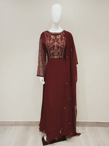 Georgette Hand Embroidery Suit Set | Latest Suits| - Kanchan Fashion Pvt Ltd