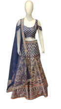 Load image into Gallery viewer, Raw Silk Lehenga Choli with Hand Embroidery
