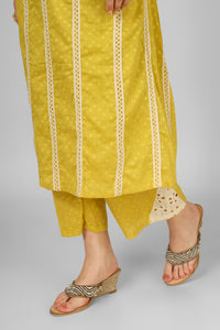 Cotton Plazzo Suit Set with Hand Embroidery