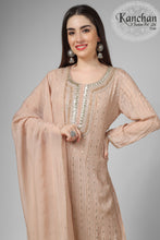 Load image into Gallery viewer, Chinon Suit with Sharara and Dupatta
