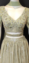 Load image into Gallery viewer, Georgette Lehenga with Sippi Work and Choli with Cutdana and Sippi Work
