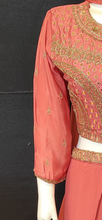 Load image into Gallery viewer, Chinon Blouse and Skirt with Hand Work and Dupatta
