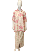 Load image into Gallery viewer, Cotton Co-ord Set With Thread Embroidery
