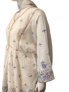 Cotton Garara Suit Dupatta With Thread Work