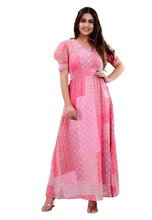 Load image into Gallery viewer, Pink cotton Printed Dress
