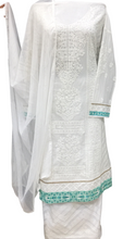 Load image into Gallery viewer, Cotton Chikankari Semi Stitched Suit with Chikan Embroidery
