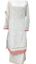 Load image into Gallery viewer, Cotton Chikankari Semi Stitched Suit with Chikan Embroidery
