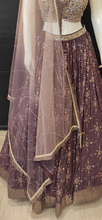 Load image into Gallery viewer, Chinon Lehenga Choli and Net Dupatta with Sequins Embroidery
