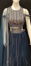 Load image into Gallery viewer, Blue Georgette Lehenga Choli with Hand Work and Dupatta
