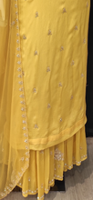 Load image into Gallery viewer, Georgette Unstitched Suit with Hand Work,Nakshi Work,Cutdana Work and Dabka Work

