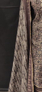 Silk Printed Semi Stitched Suit with Dupatta