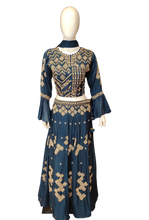 Load image into Gallery viewer, Chinon Blouse with Hand Work and Dupatta
