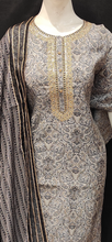 Load image into Gallery viewer, Silk Semi Stitched Suit with Zari Work
