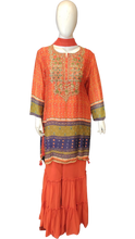 Load image into Gallery viewer, Chinon Garrara Suit with Hand Work and Dupatta
