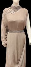 Load image into Gallery viewer, One Piece Cowl Dress With Embellished Belt And Shoulder
