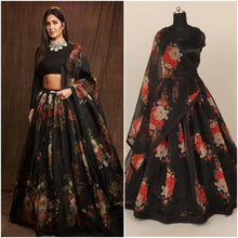 Load image into Gallery viewer, Printed Organza Skirt With Stitched Blouse | Latest Lehengas| - Kanchan Fashion Pvt Ltd
