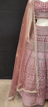 Load image into Gallery viewer, Onion Pink Net Lehenga Choli with Hand Embroidery
