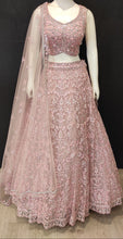 Load image into Gallery viewer, Pink Net Lehenga Choli with Hand Embroidery
