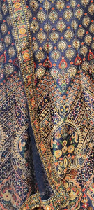 Raw Silk Lehenga Choli with Hand Embroidery