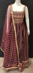 Georgette Gown with Thread Work