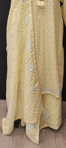 Cotton Suit with Plazzo Chikankari Embroidery