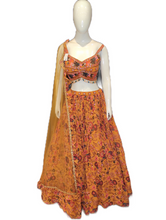 Load image into Gallery viewer, Orange Georgette Lehenga with Hand Embroidery
