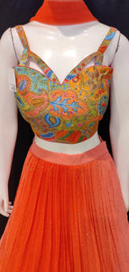 Georgette Lehenga Choli with Zari Embroidery