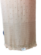 Load image into Gallery viewer, Light Pink Georgette Unstitched Suit with Jarkan Handwork
