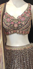 Load image into Gallery viewer, Dark Grey Lehenga Choli with Hand Embroidery
